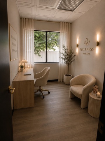 Med spa suite concept, consultation room at Elevae Suites Sandy UT